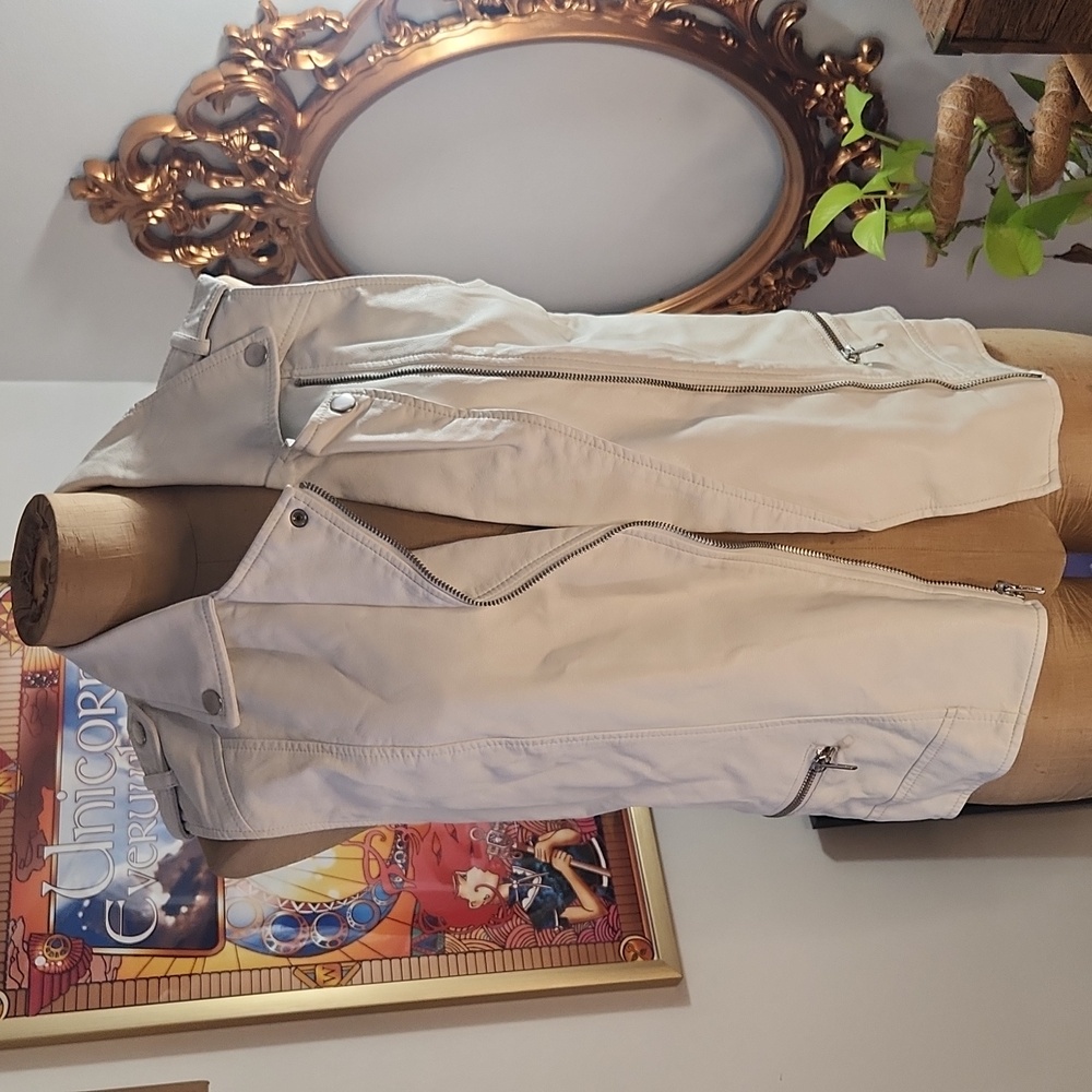 Vegan leather vest